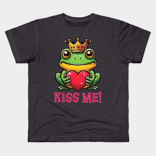 Frog Prince 07 Kids T-Shirt by Houerd